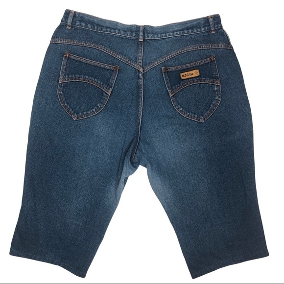 Vintage Gitano Plus Size Bermuda Length Jean Shorts Sz 20 - Picture 1 of 16